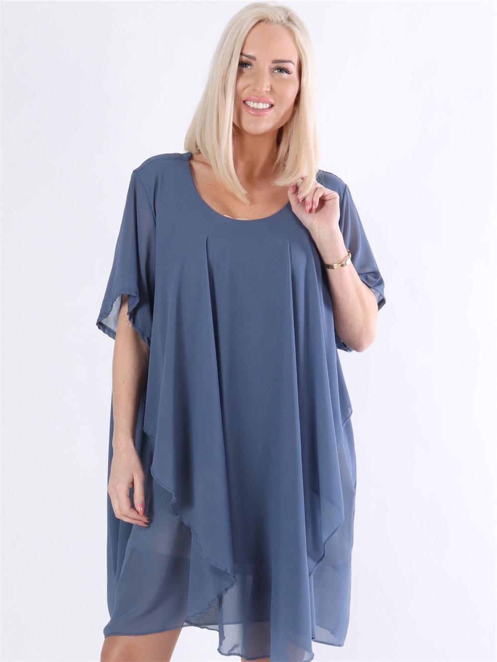 Wanda - Tunika klänning i chiffong